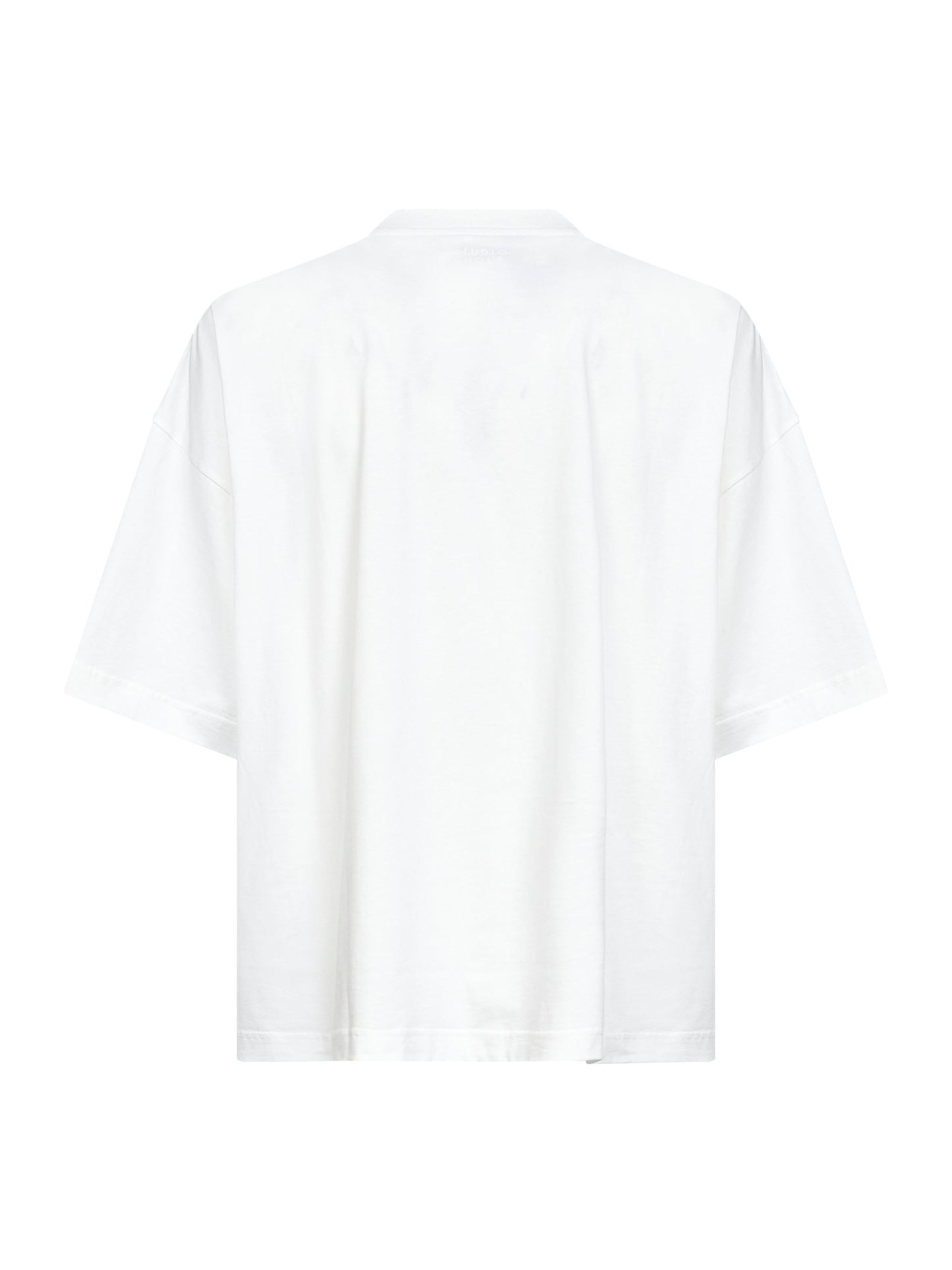 T-shirt Piu in jersey di cotone bianco