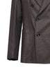 Brown jacquard wool Montecarlo double-breasted blazer