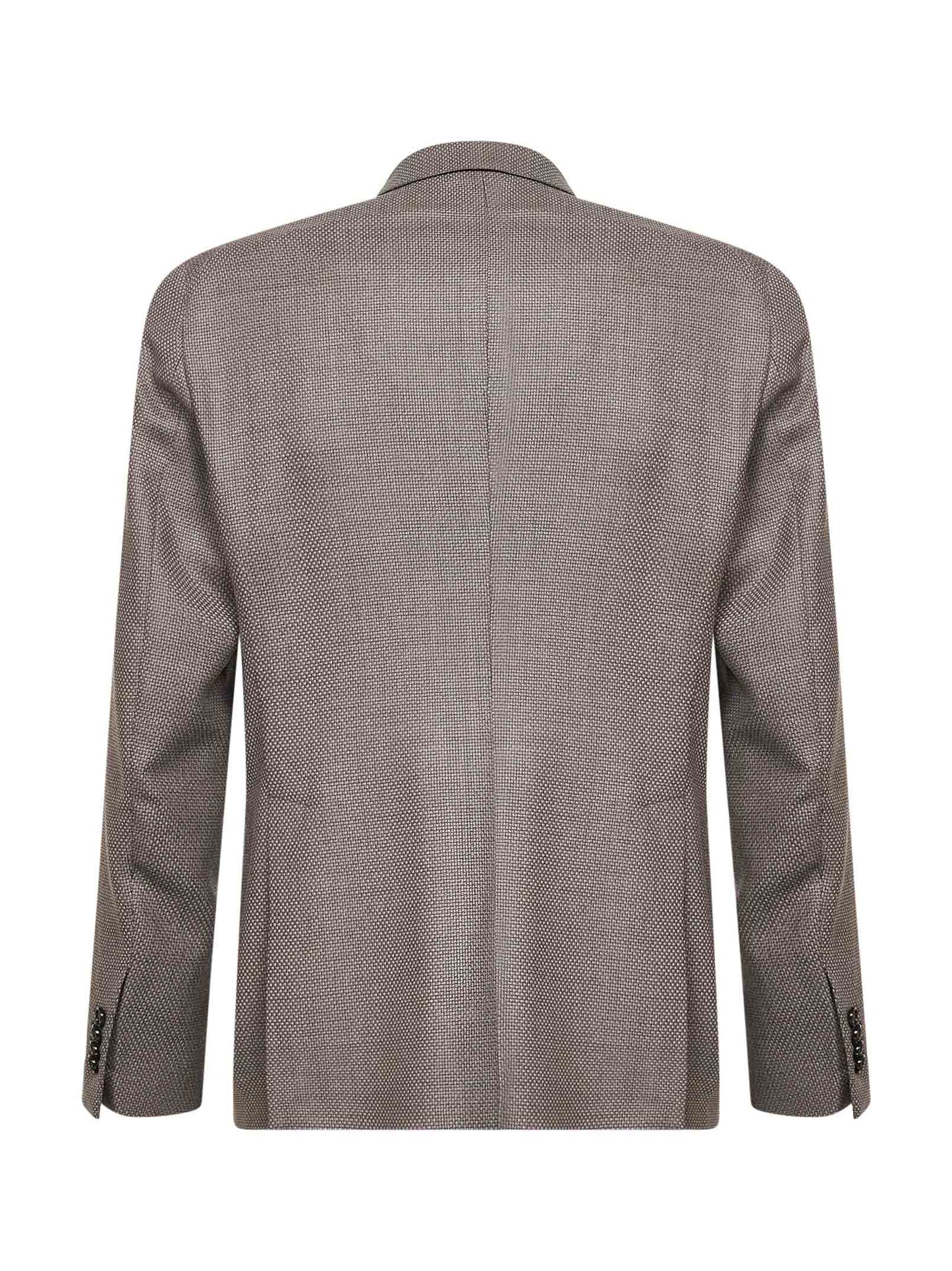 Beige jacquard wool Montecarlo double-breasted blazer
