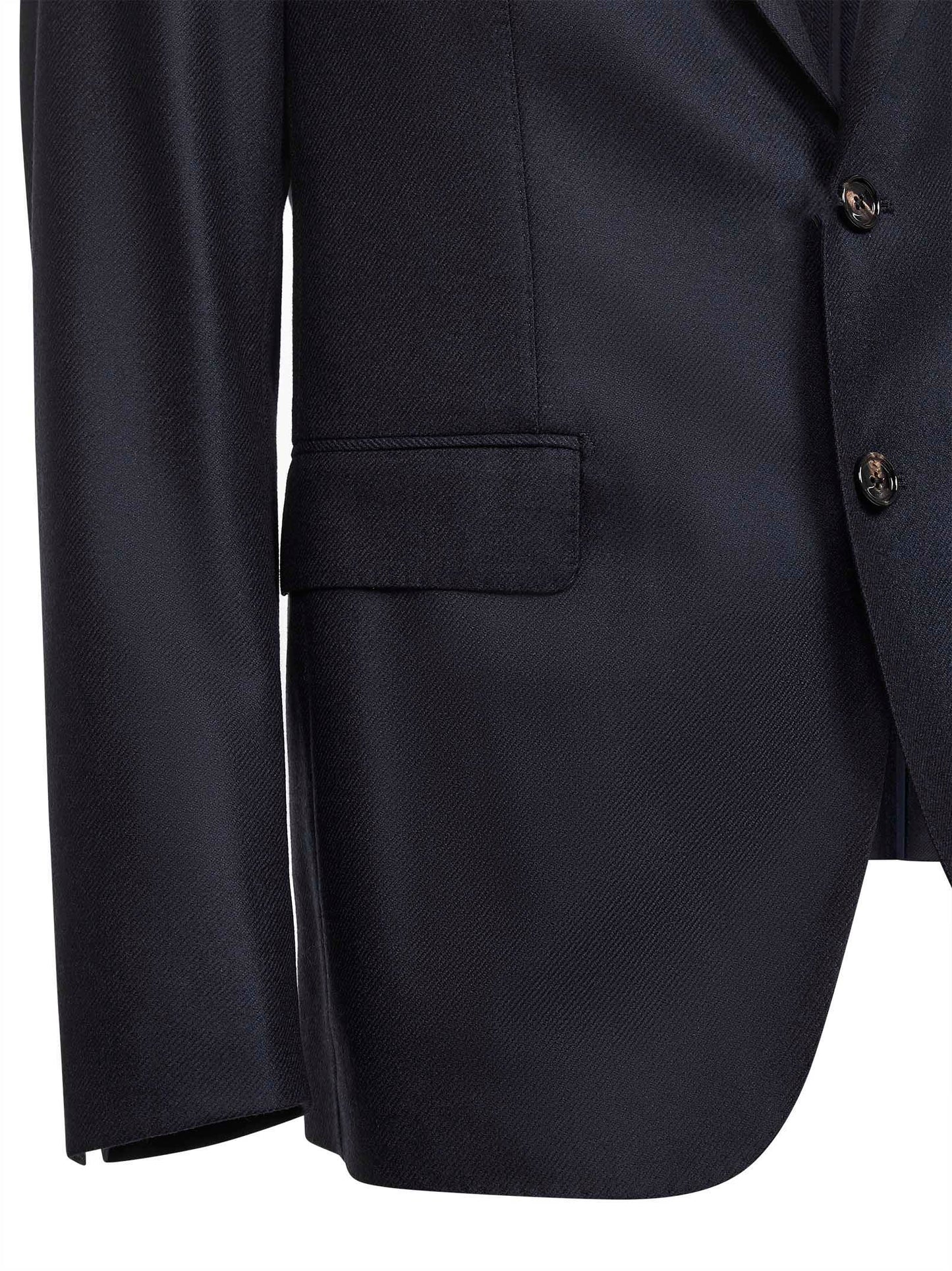 Blue wool and cashmere Montecarlo single-breasted blazer