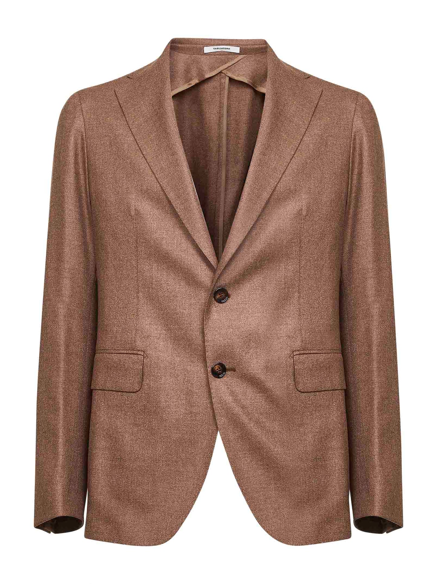 Camel wool and cashmere Montecarlo single-breasted blazer