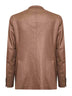 Camel wool and cashmere Montecarlo single-breasted blazer