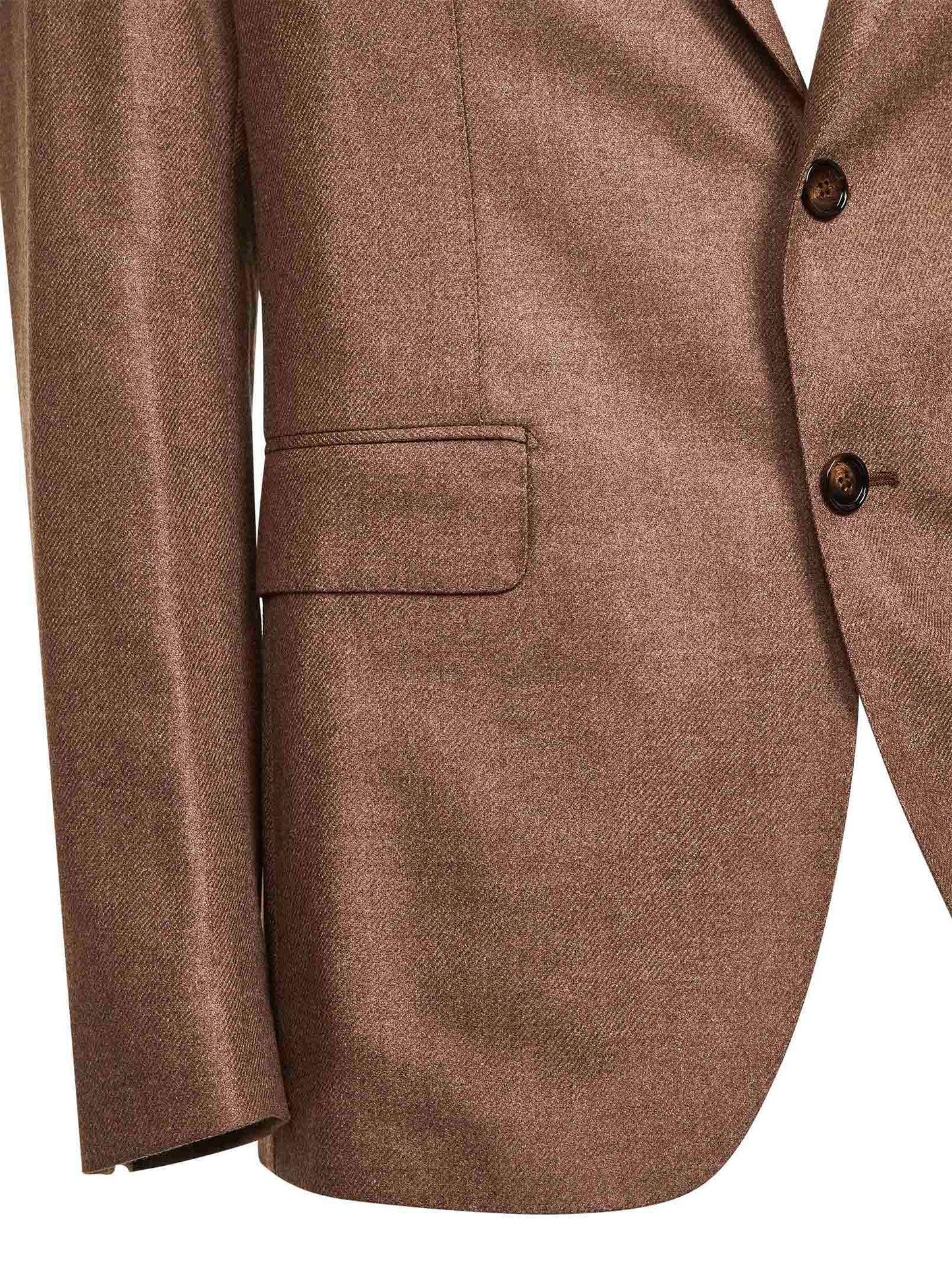 Camel wool and cashmere Montecarlo single-breasted blazer