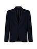 Wool-blend single-breasted blazer