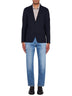 Wool-blend single-breasted blazer