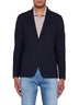 Wool-blend single-breasted blazer