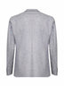 Silver grey melange wool single-breasted blazer