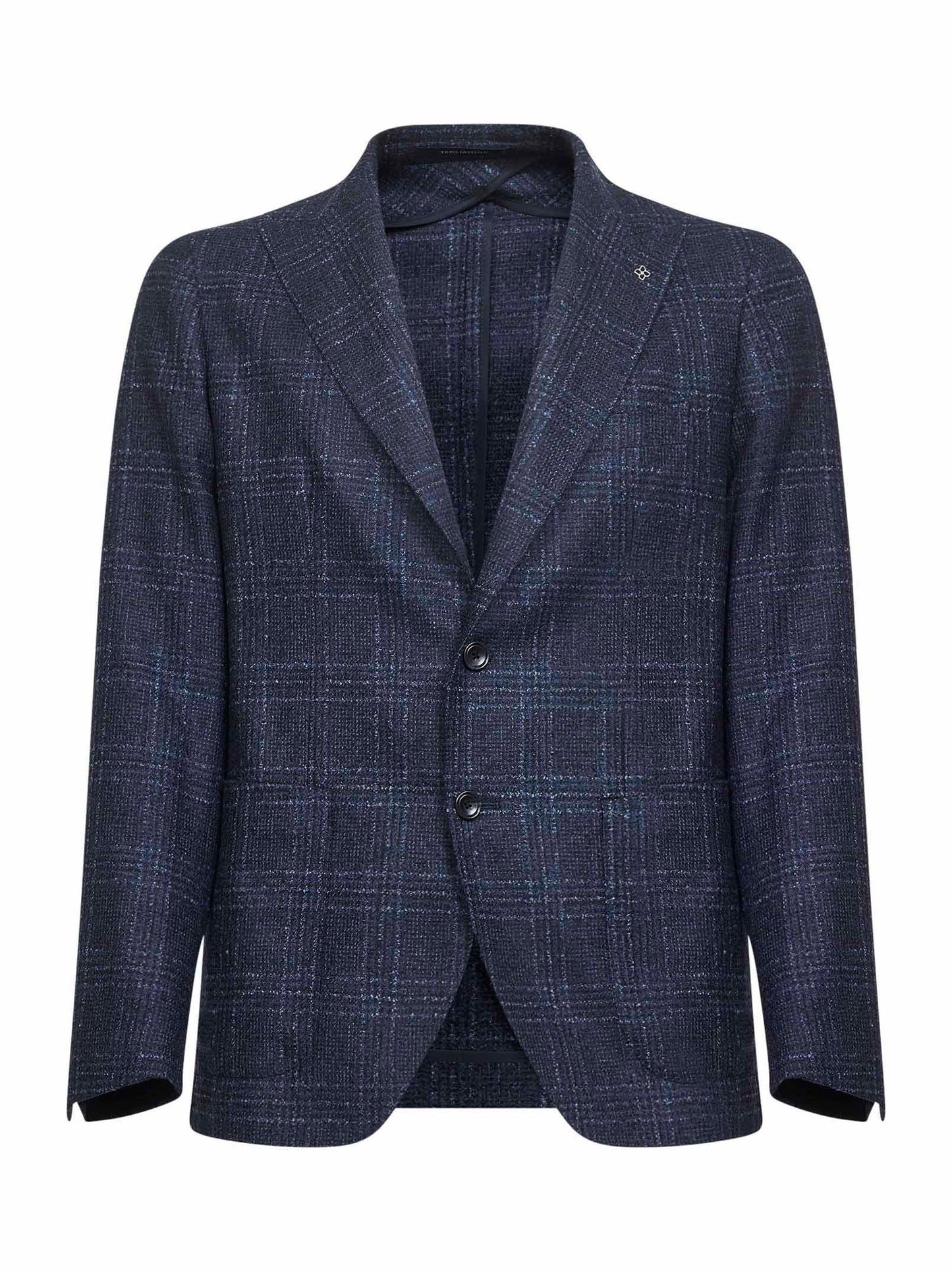 Blue Prince of Wales Montecarlo single-breasted blazer