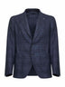 Blue Prince of Wales Montecarlo single-breasted blazer
