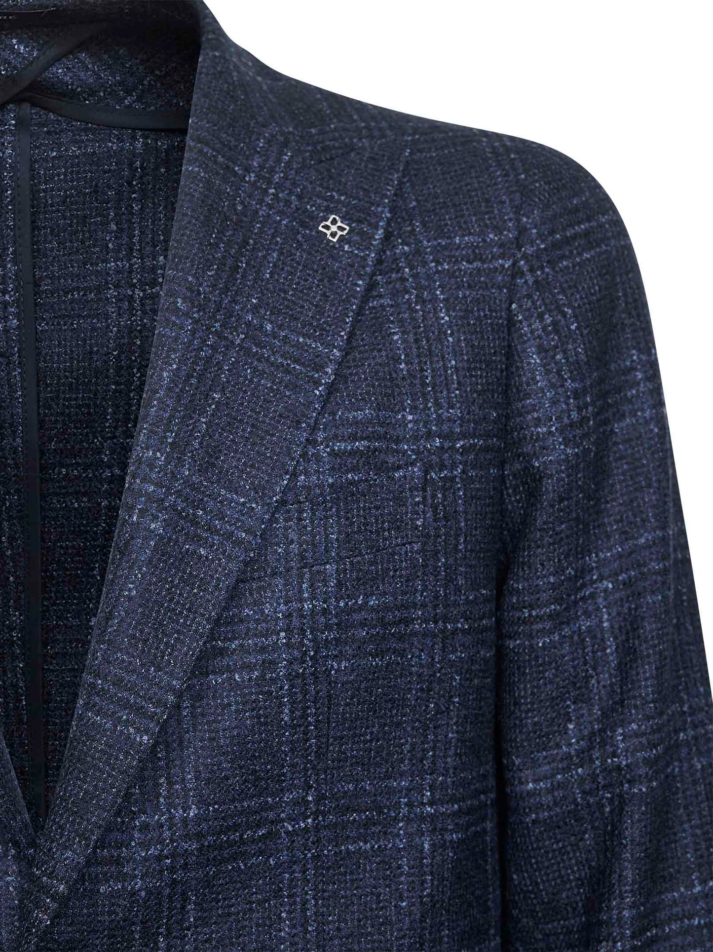 Blue Prince of Wales Montecarlo single-breasted blazer