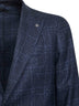 Blue Prince of Wales Montecarlo single-breasted blazer