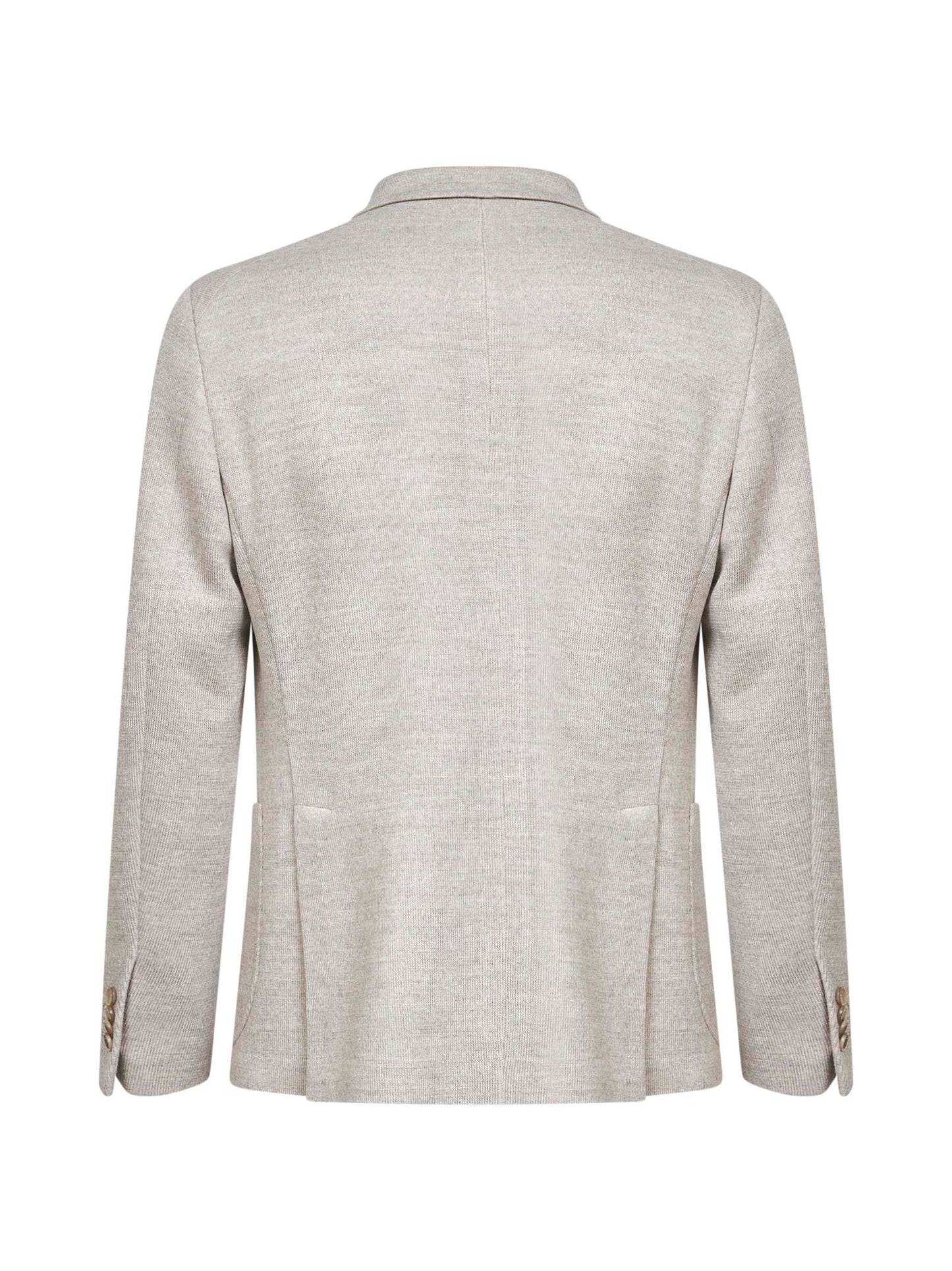 Beige jersey Montecarlo double-breasted blazer