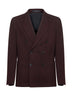 Brown jersey Montecarlo double-breasted blazer