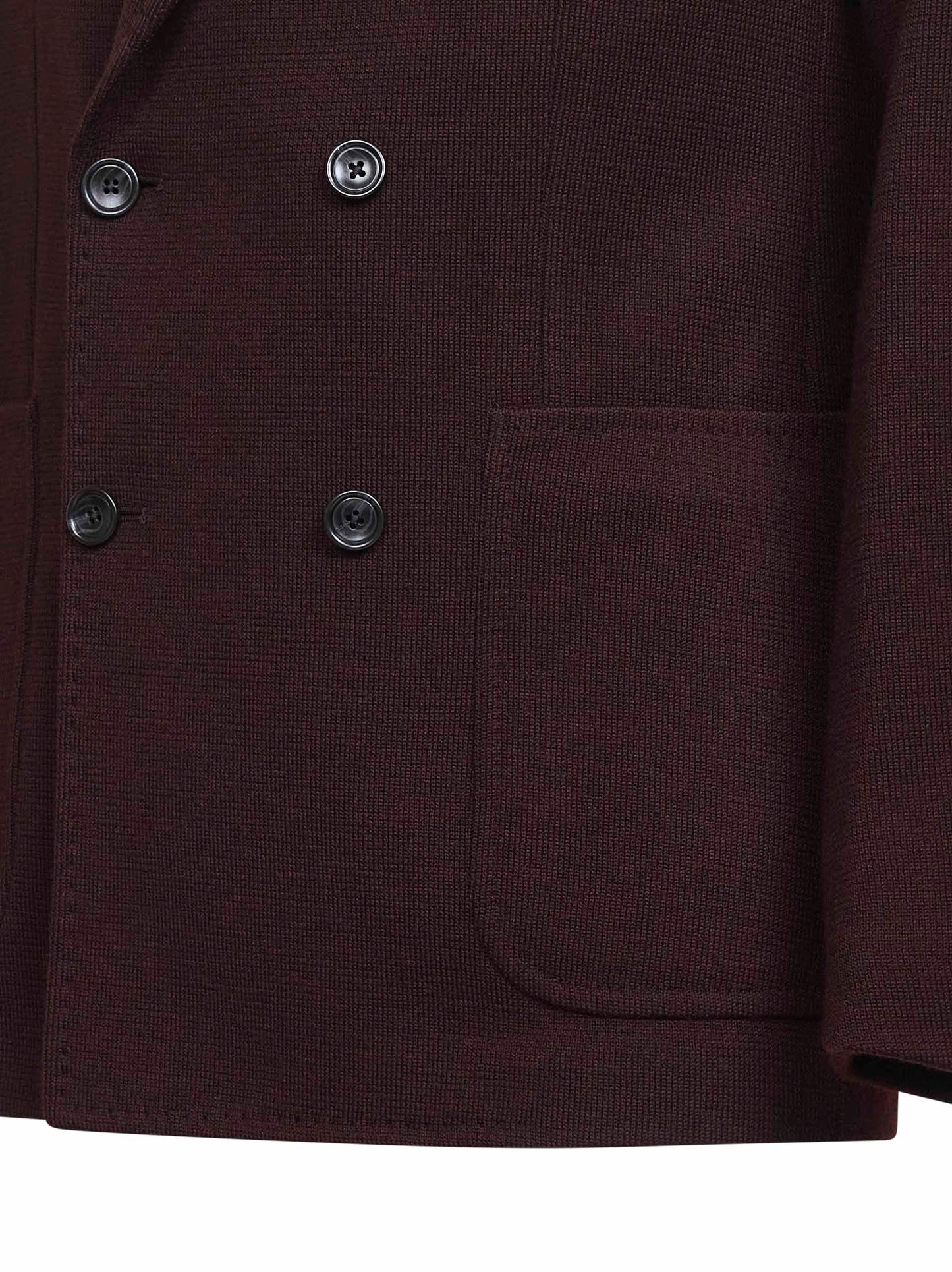 Brown jersey Montecarlo double-breasted blazer