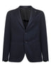 Blue jersey Montecarlo single-breasted blazer