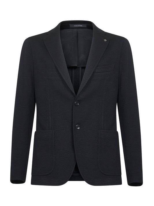 Giacca monopetto Montecarlo in jersey nero