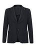 Black jersey Montecarlo single-breasted blazer
