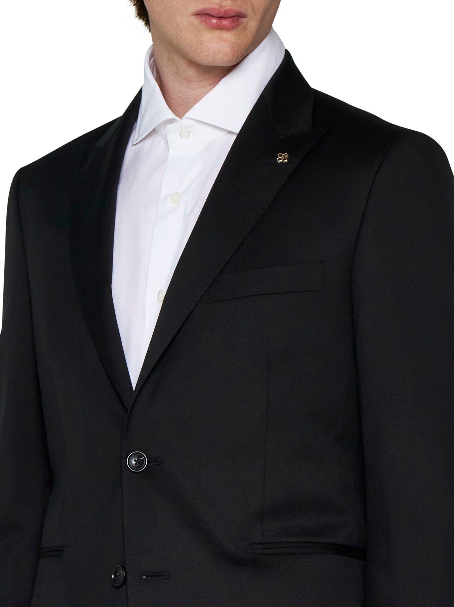 Single-breasted wool suit