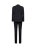 Blue stretch virgin wool single-breasted suit