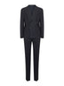 Blue stretch wool Vesuvio double-breasted suit