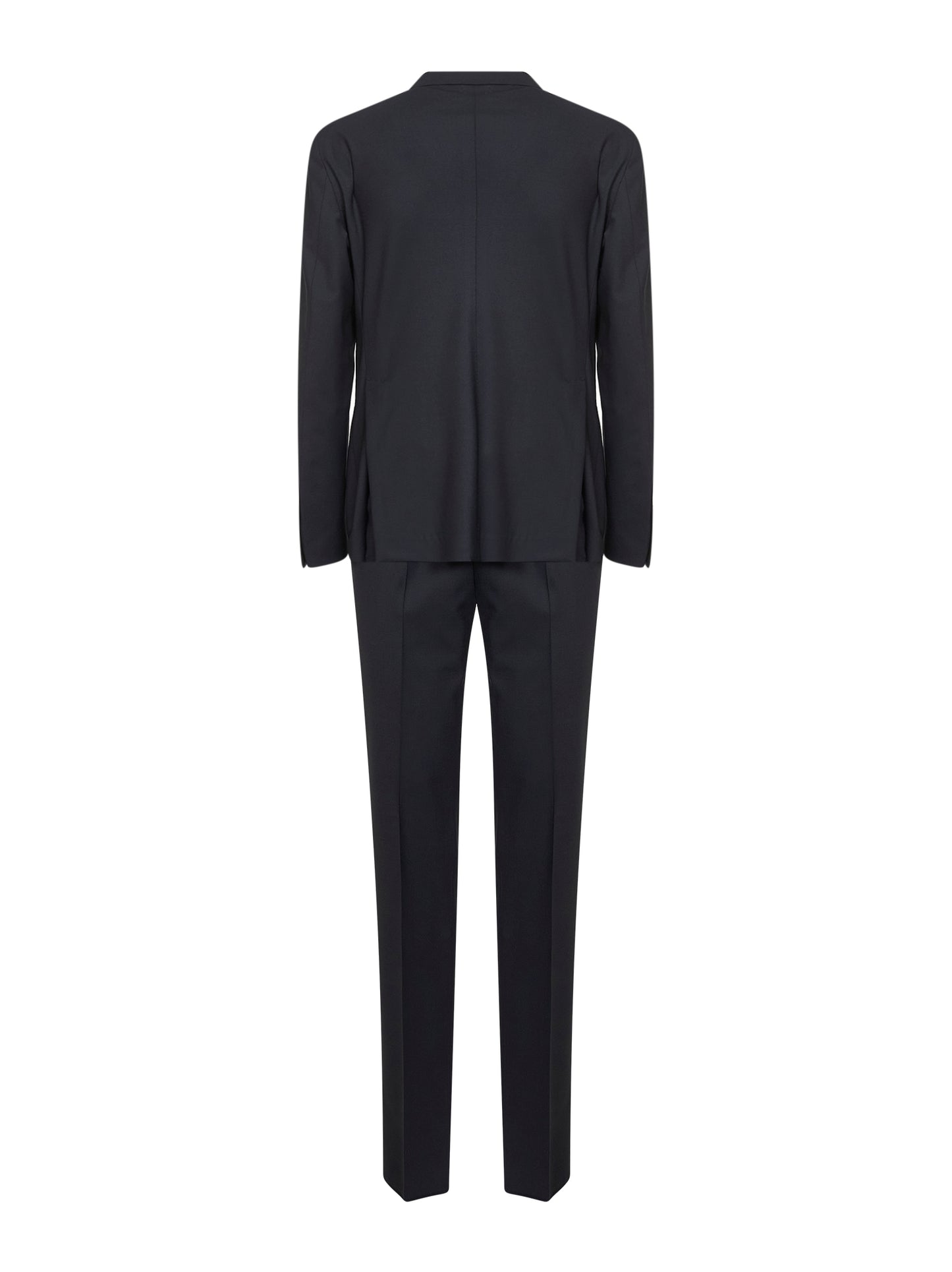 Blue stretch wool Vesuvio double-breasted suit