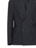 Blue stretch wool Vesuvio double-breasted suit