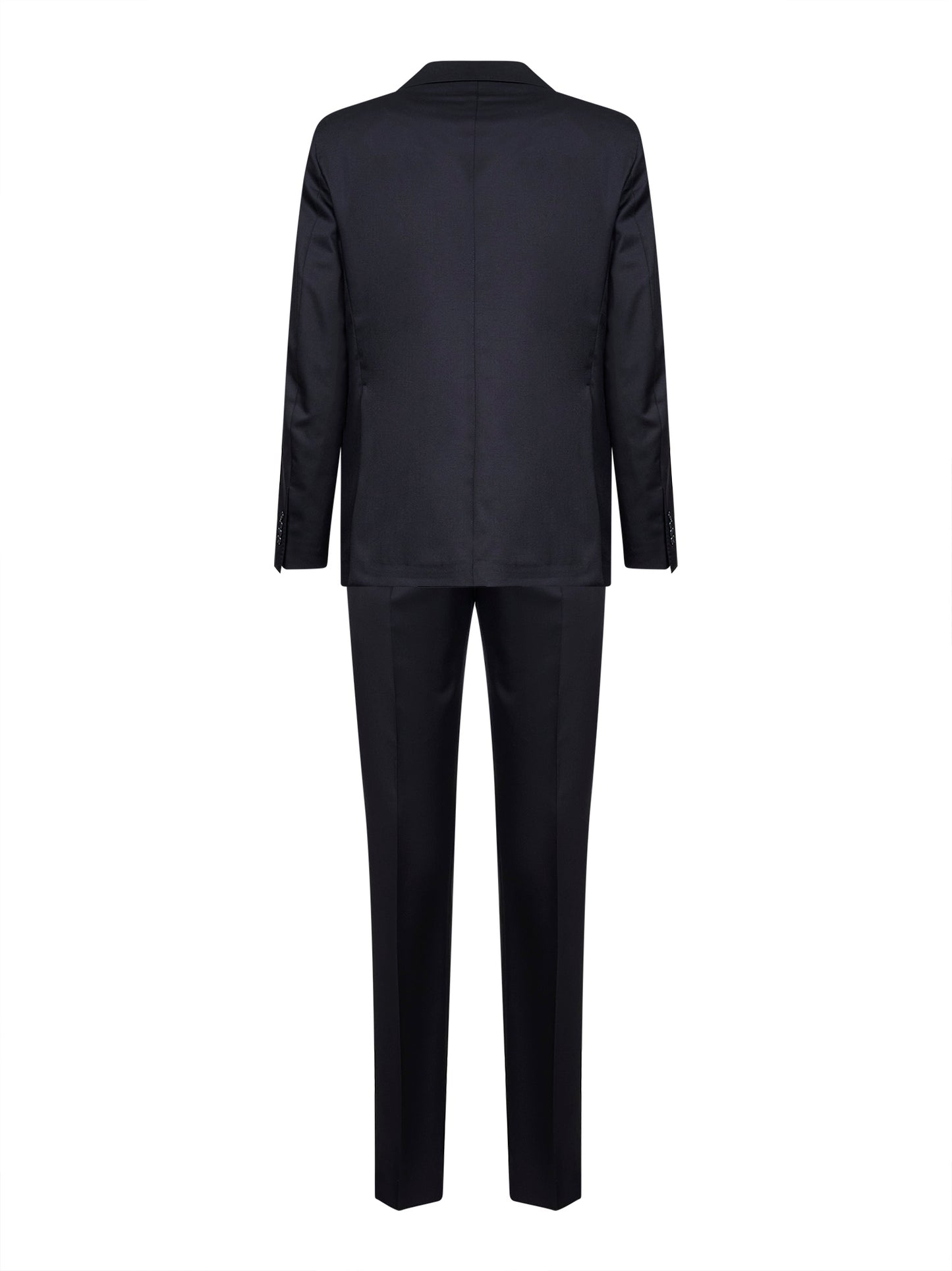 Dark blue virgin wool single-breasted suit