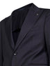 Dark blue virgin wool single-breasted suit