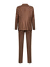Tobacco virgin wool single-breasted suit