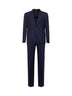 Blue virgin wool Vesuvio single-breasted suit