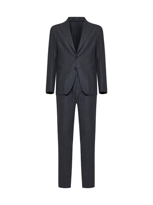 Single-breasted wool suit