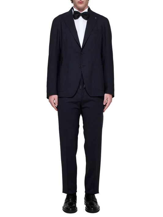 Single-breasted wool suit