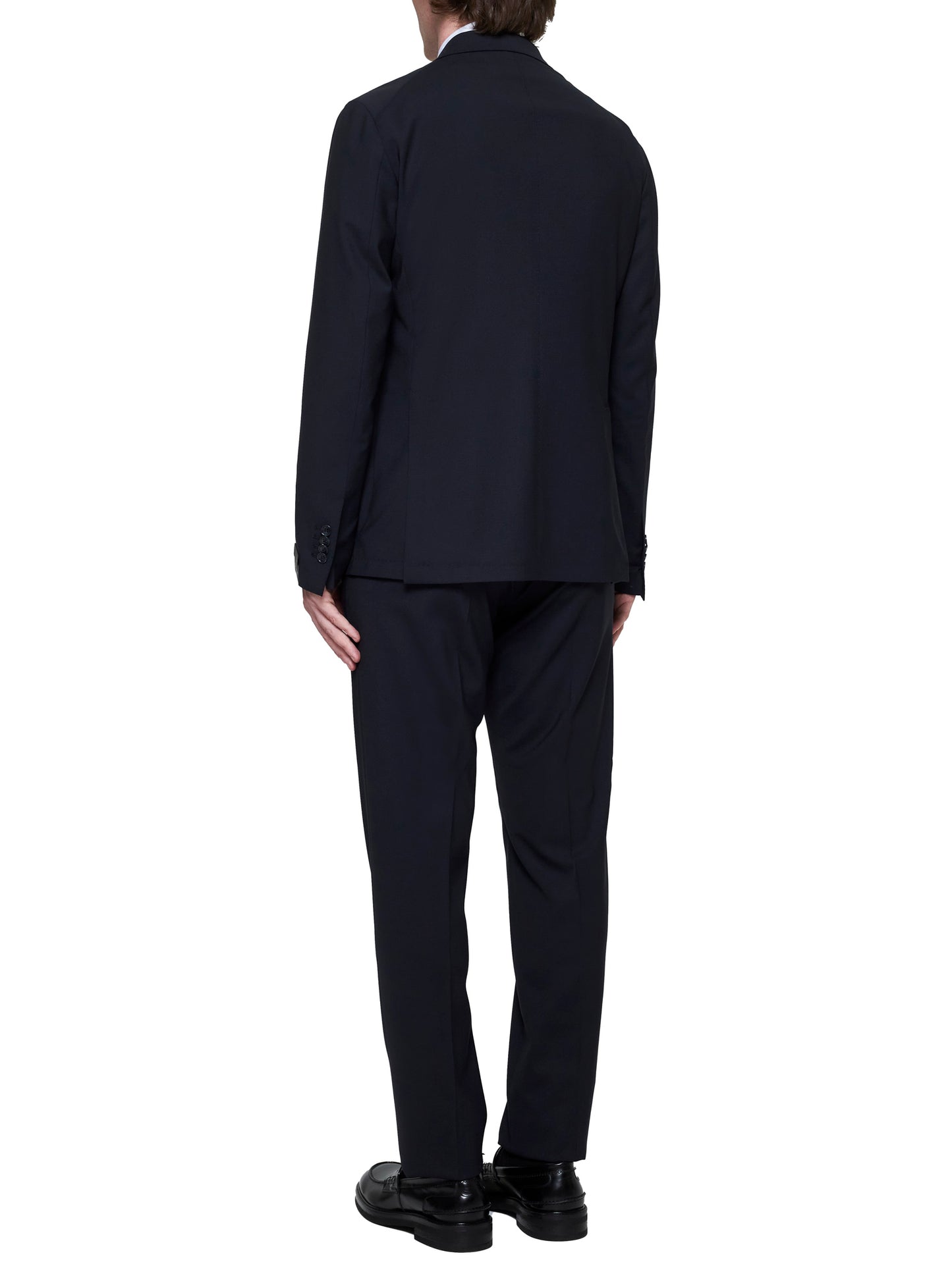 Single-breasted wool suit