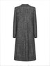 Cappotto Amanda in misto lana chevron nera
