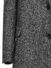 Cappotto Amanda in misto lana chevron nera