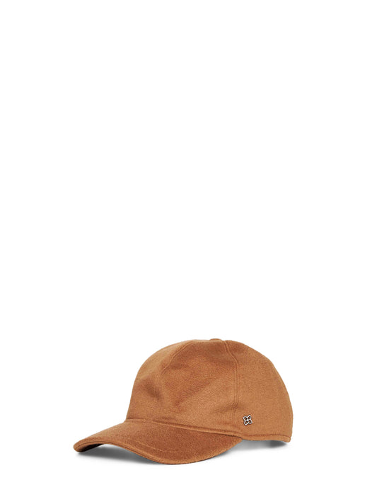 Camel cashmere Denver baseball cap
