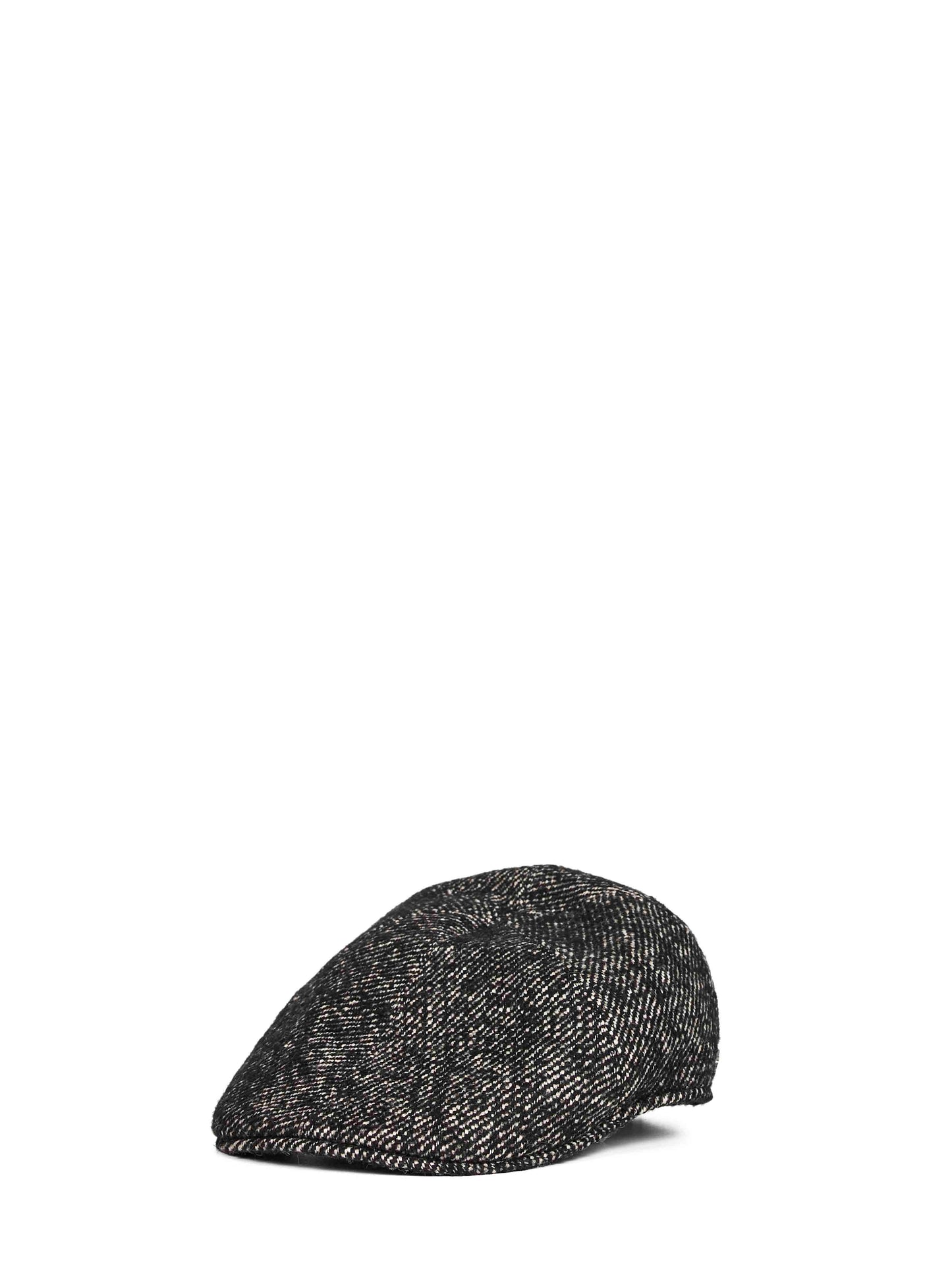 Flecked virgin wool blend Donald flat cap