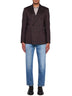 Linen and wool-blend double-breasted blazer