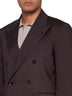 Linen and wool-blend double-breasted blazer