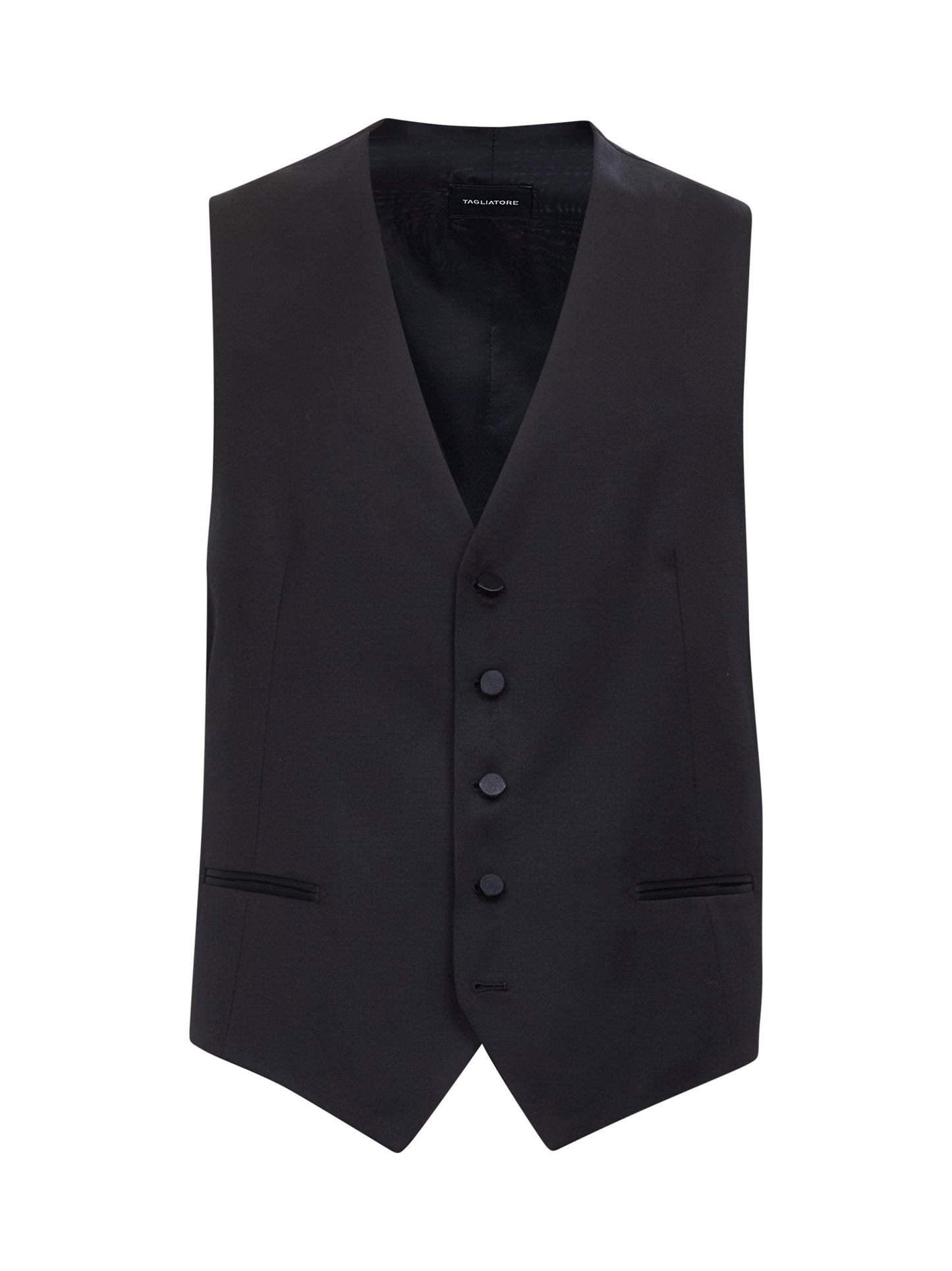 Gilet in lana vergine blu