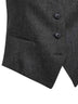 Gilet Giselle gessato con micro paillettes grigio
