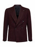 Wine barré jersey double-breasted balzer