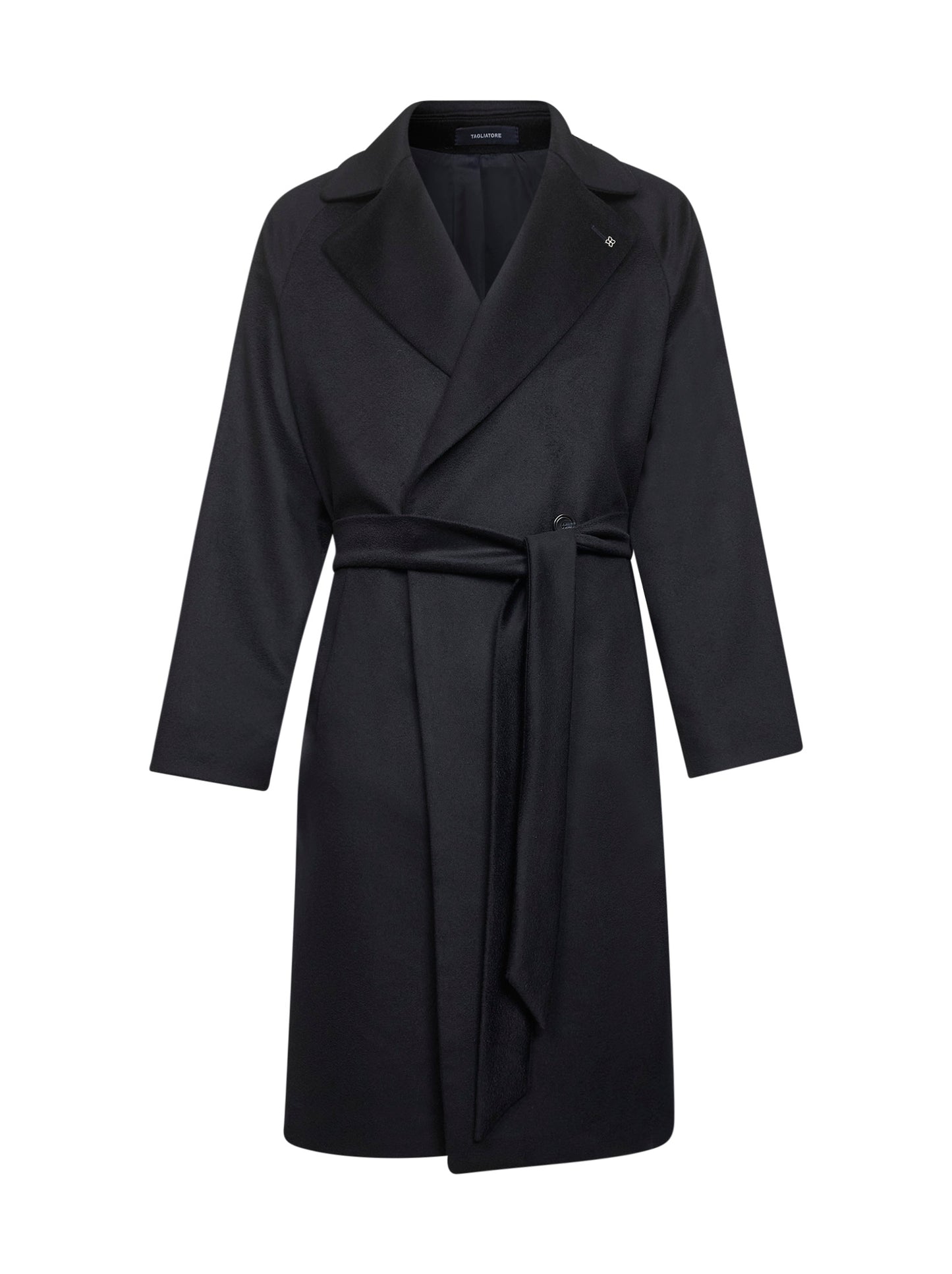 Blue virgin wool Hendricks wrap coat