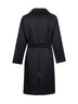 Blue virgin wool Hendricks wrap coat