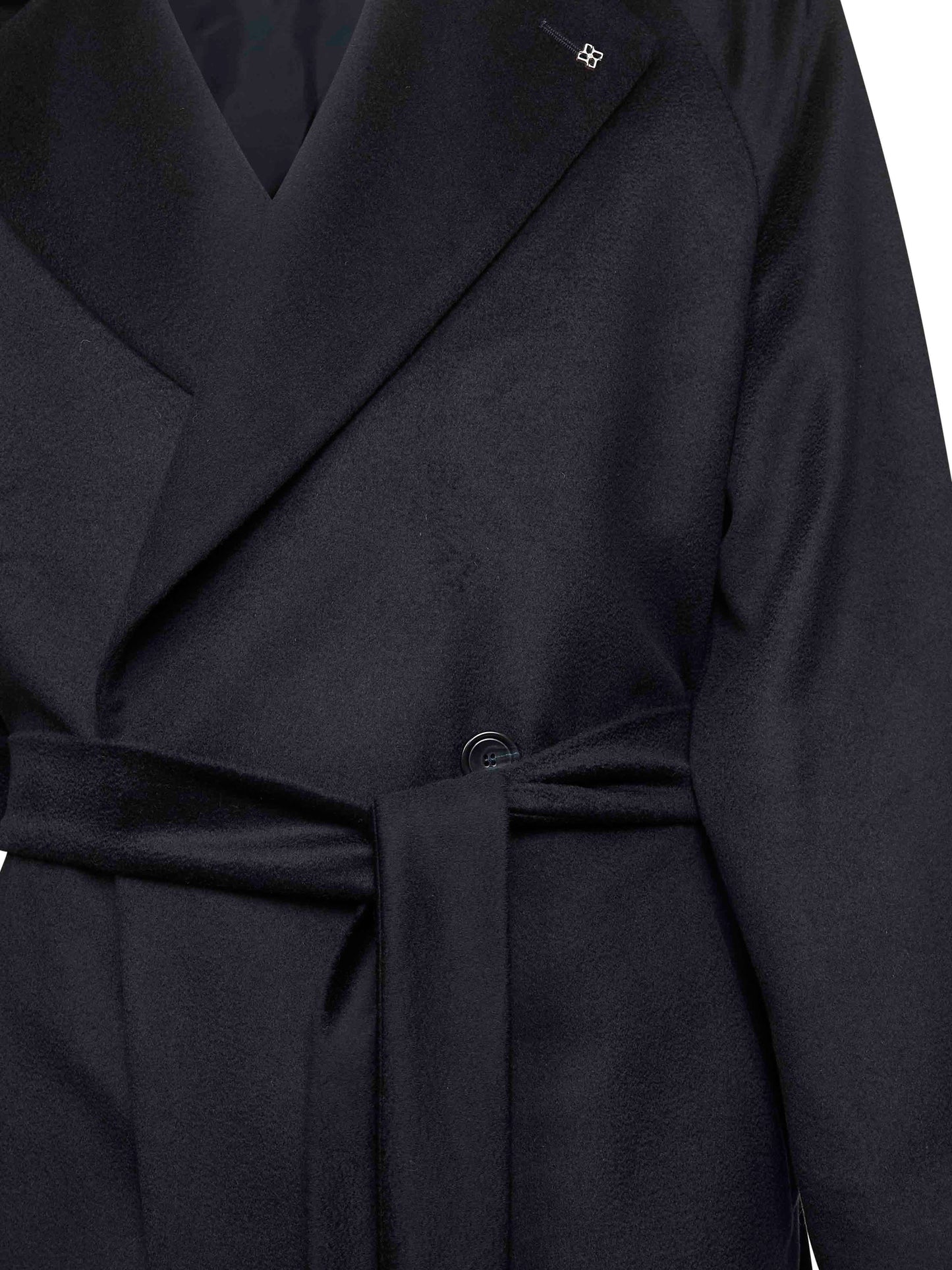 Blue virgin wool Hendricks wrap coat