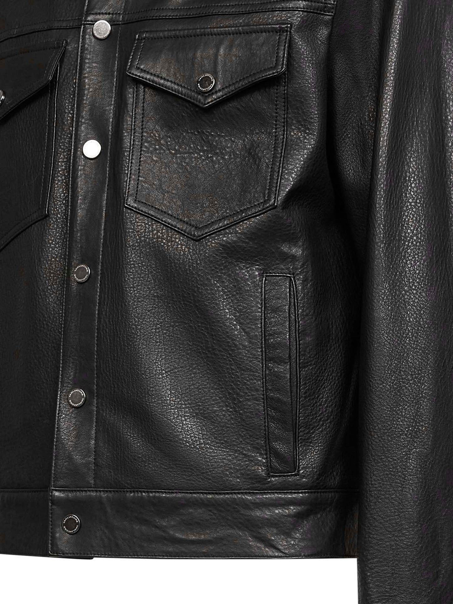 Black lambskin jacket