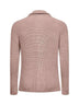 Taupe stretch merino wool knit cardigan