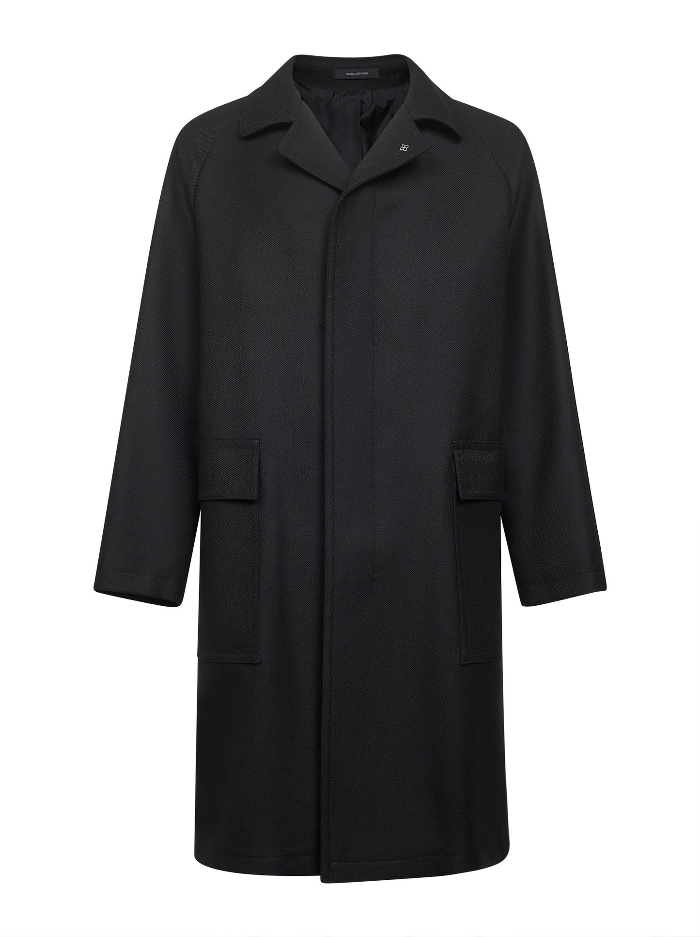 Black virgin wool Loyd coat