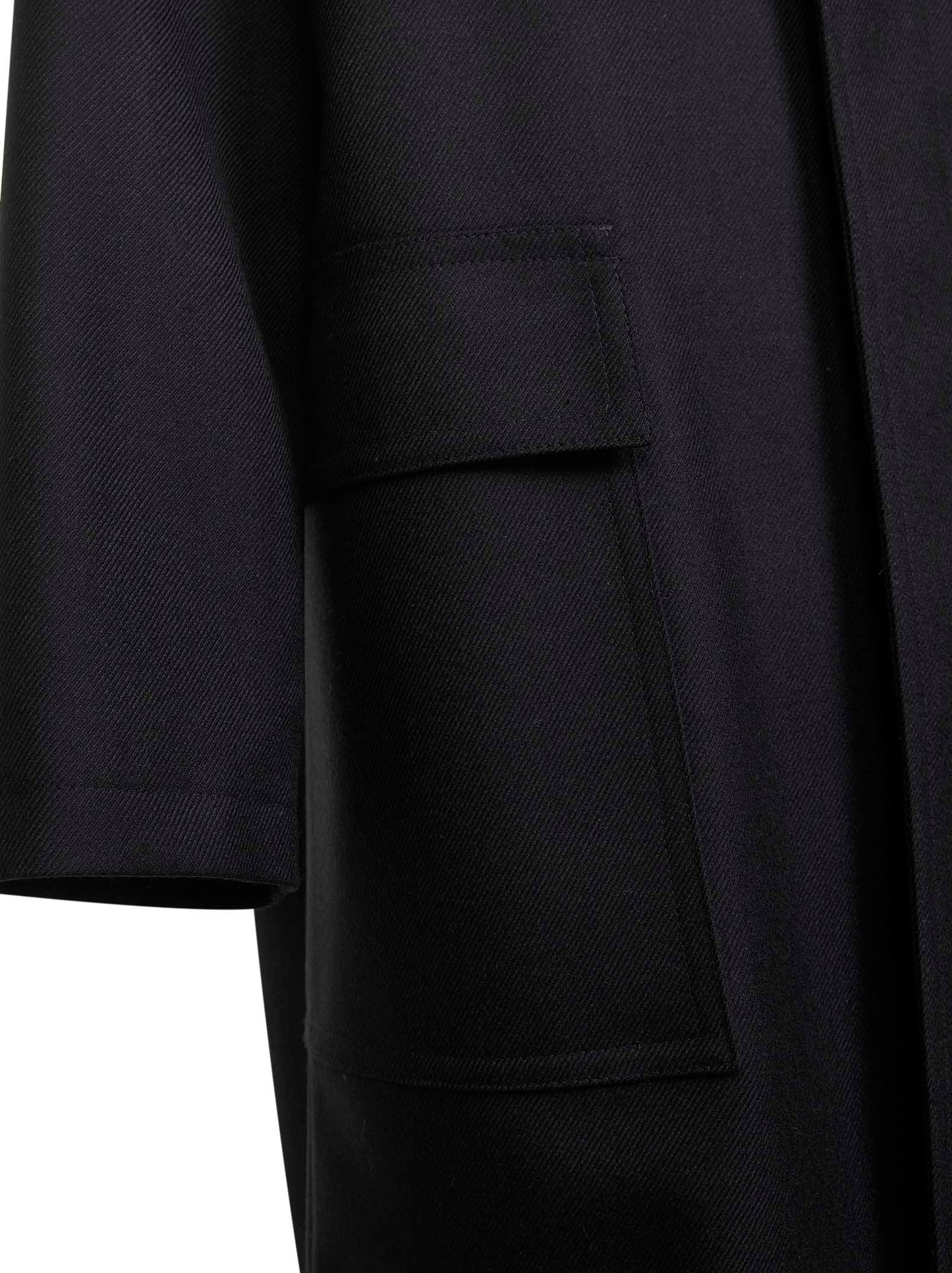 Black virgin wool Loyd coat