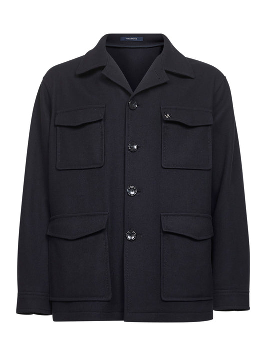 Blue wool and cashmere blend Milton jacket